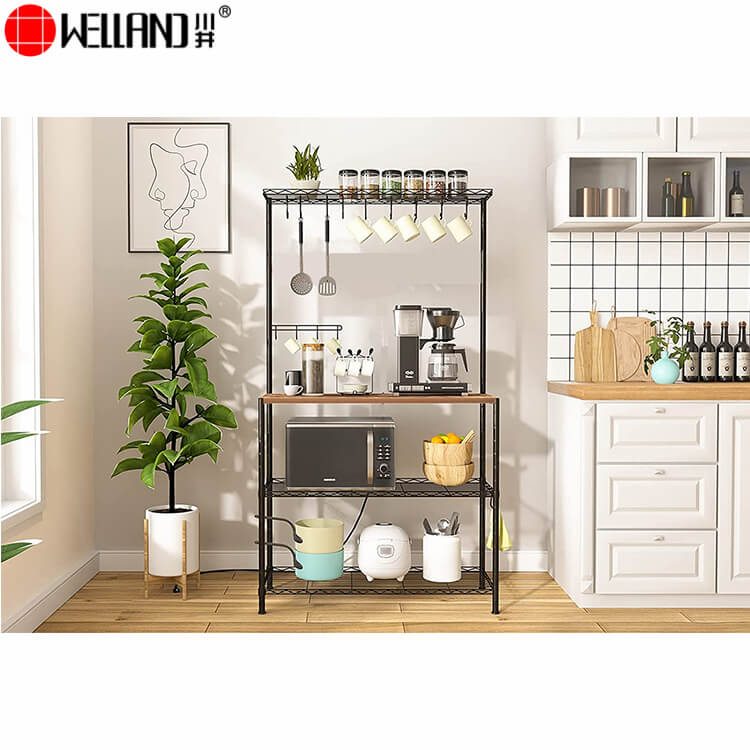 retro kitchen bakers rack