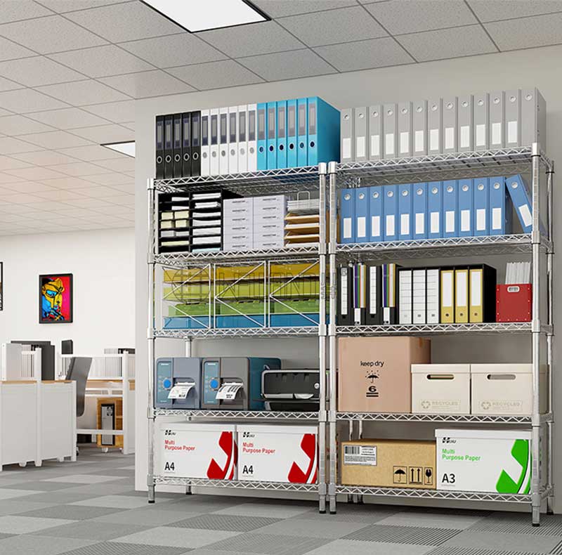 chrome storage rack