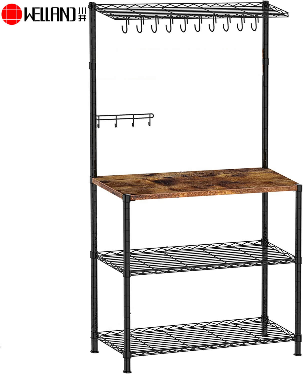 retro kitchen bakers rack