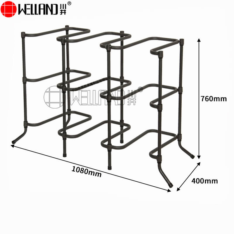 water bottle storage rack
