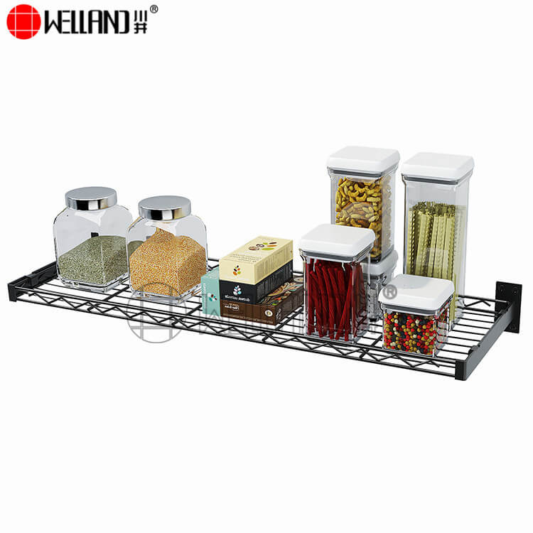 single layer wall mounted wire rack