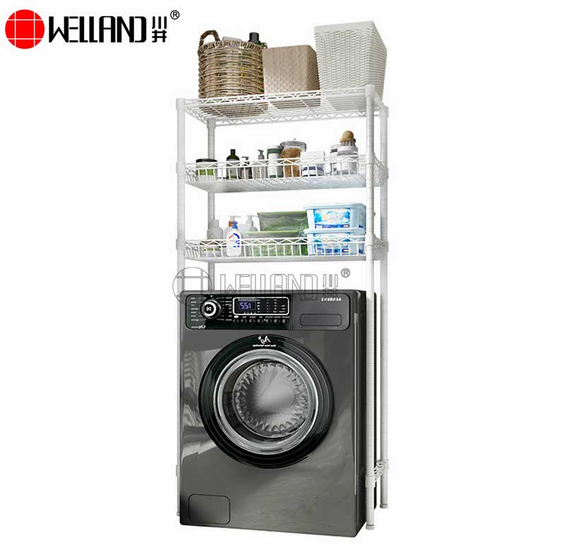 freestanding laundry shelves