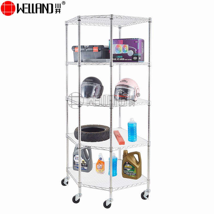 polygonal corner shelf