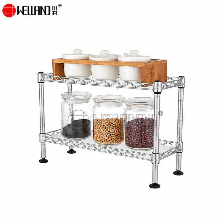 estante de cocina de 2 niveles