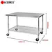 stainless steel prep table shelf