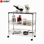 3 tier kitchen food serving trolley