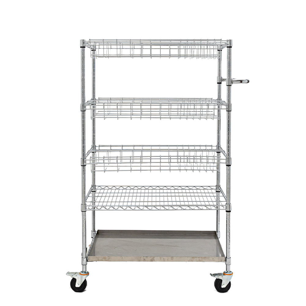 Carrinho de rack para pratos de arame