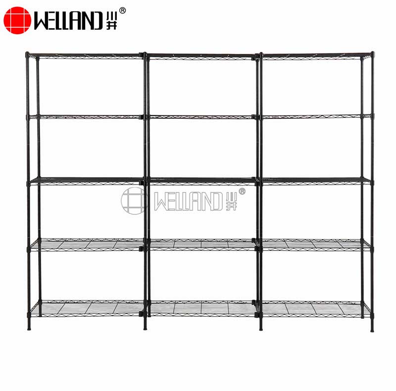 combined wire shelving