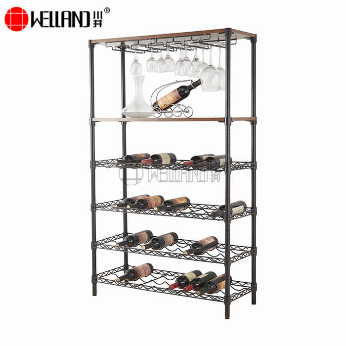 suporte para garrafas de vinho com suporte para copos