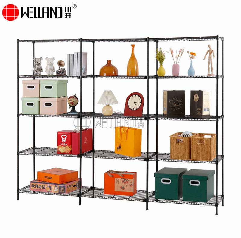 combined wire shelving