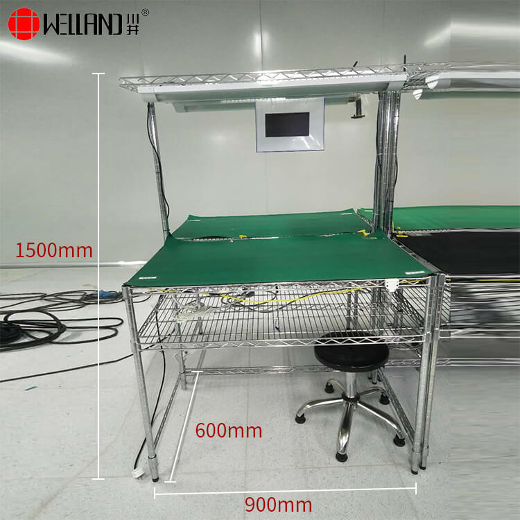workbench with shelf