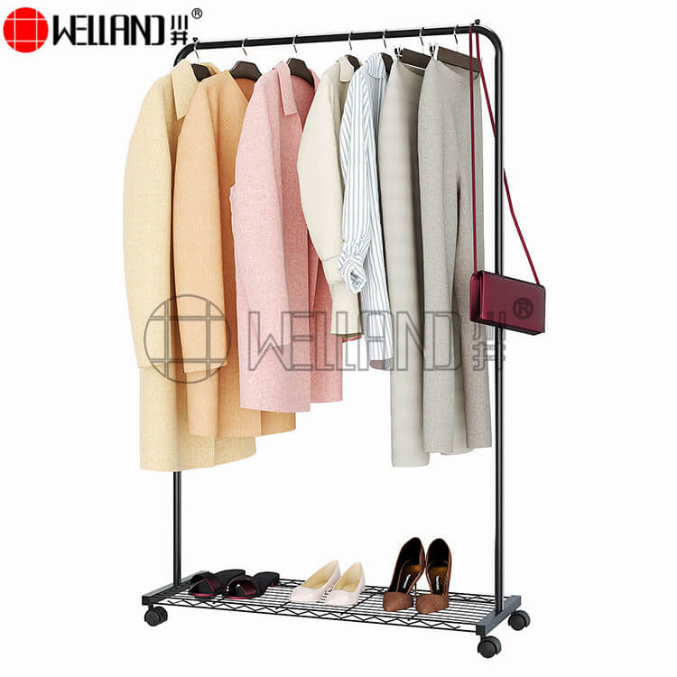 portant à vêtements à tringle unique