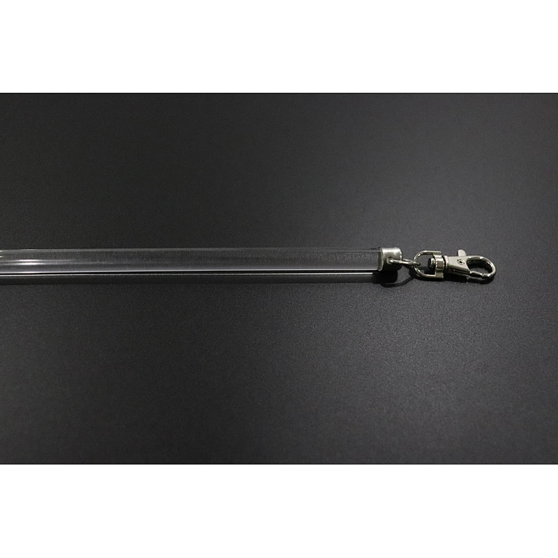 S wave Ripple fold curtain Acrylic clear flick sticks Aluminum metal sticks