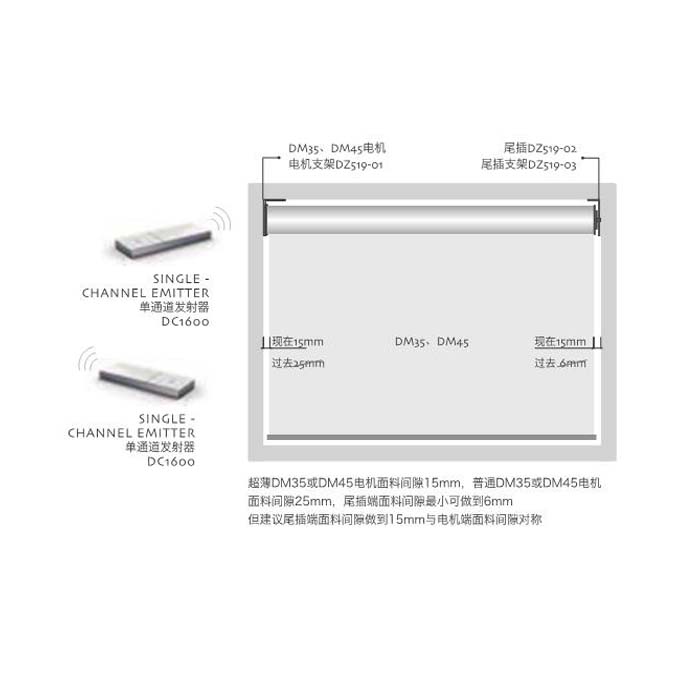 zhejiang diy motorized roller blind