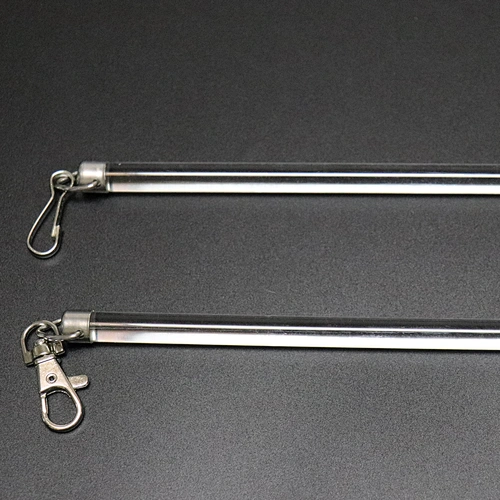 S wave Ripple fold curtain Acrylic clear flick sticks Aluminum metal sticks