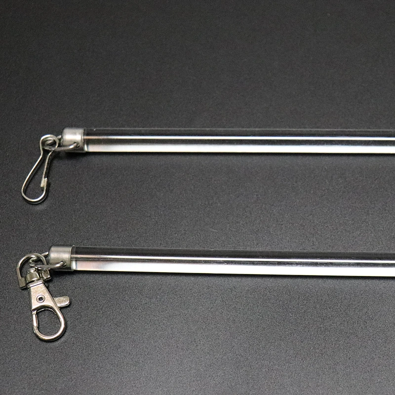 S wave Ripple fold curtain Acrylic clear flick sticks Aluminum metal sticks