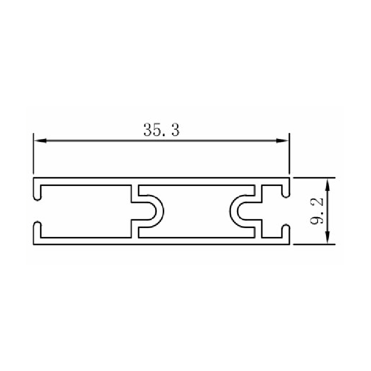 Powder Coated Different Color Aluminum Rail