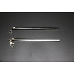 S wave Ripple fold curtain Acrylic clear flick sticks Aluminum metal sticks