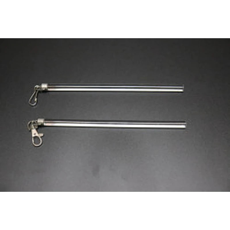 S wave Ripple fold curtain Acrylic clear flick sticks Aluminum metal sticks