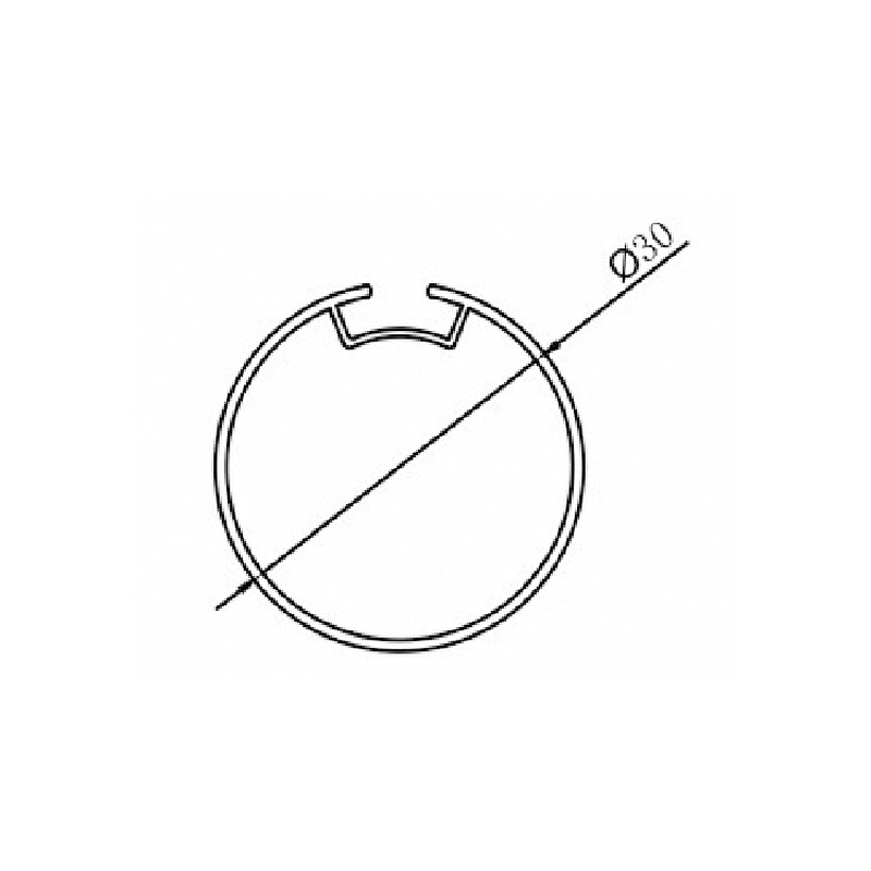 Good quality top tube for  roller blind parts 30mm