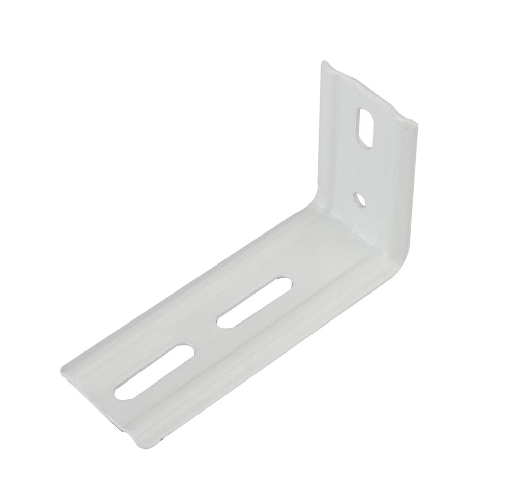 Customizable roller blind metal bracket with holes for roller blind mechanism