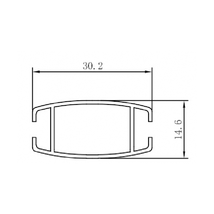 Customized Aluminium roller  Blinds Bottom Rail