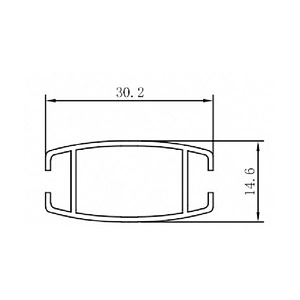 Customized Aluminium roller  Blinds Bottom Rail