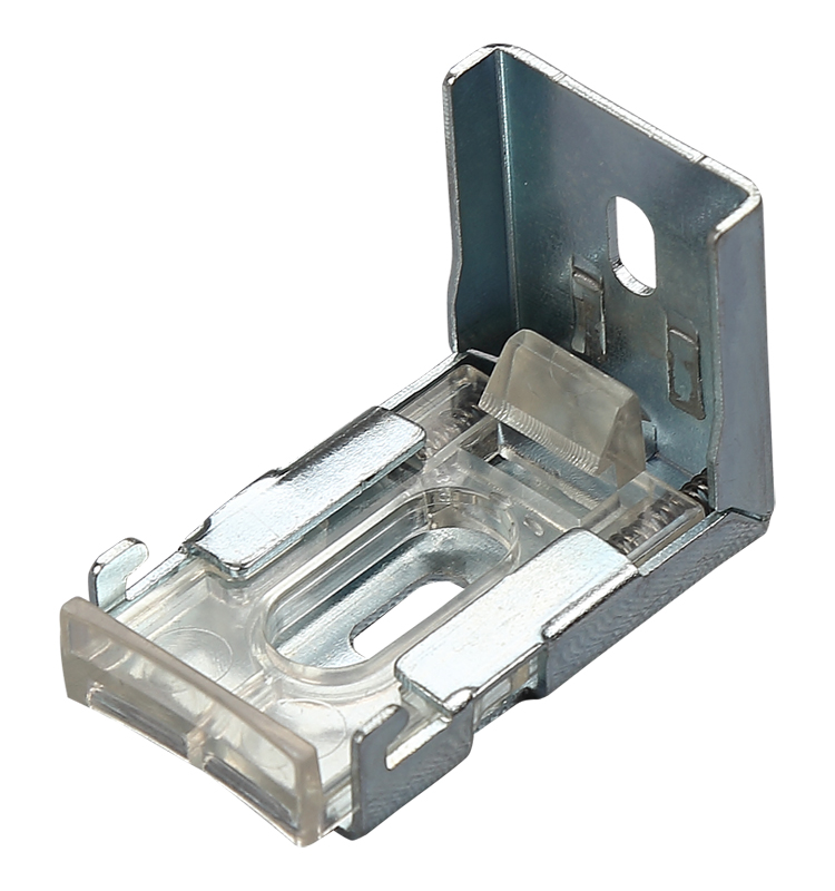 Decorative adjustable metal curtain rod pole brackets