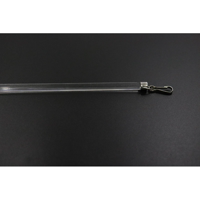 S wave Ripple fold curtain Acrylic clear flick sticks Aluminum metal sticks