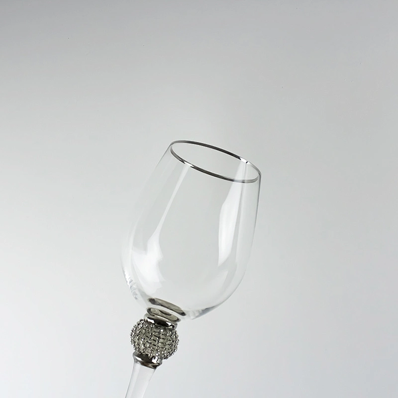 2019 New Diamond Phnom Penh Silver Edge Red Wine Glass Cup