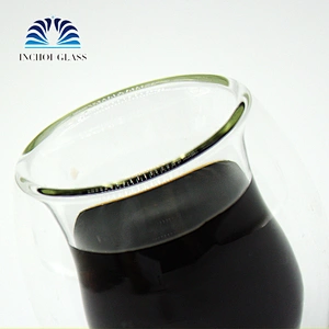 latte cups double walled coffee glass clear thermo insulated stackable mug/double wall beer glass