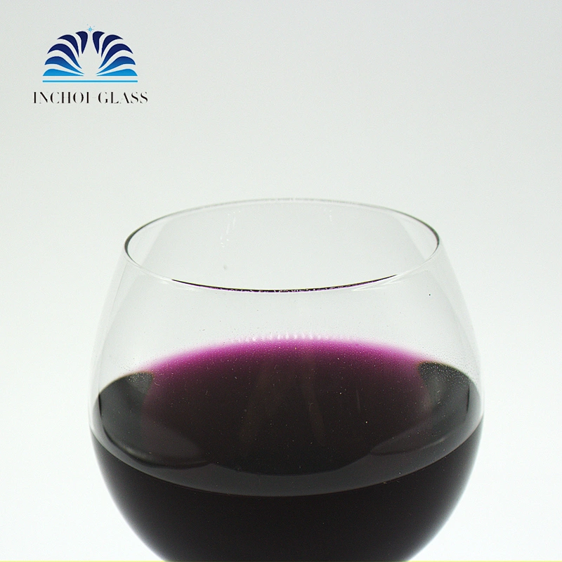 OEM/ODM 600ml Transparent Large Handmade Crystal Hollow wine glass red stem