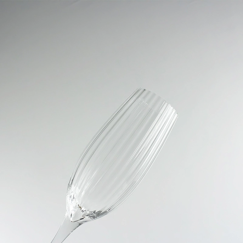 Banquete Vertical Ridge Champagne Wine Glass Stemware