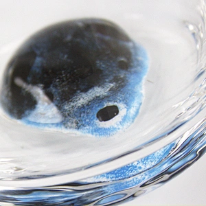 Factory Direct Sale Blue Bear Animal Head Type Glass Red Glass Whisky Wine Drinking Water Cup