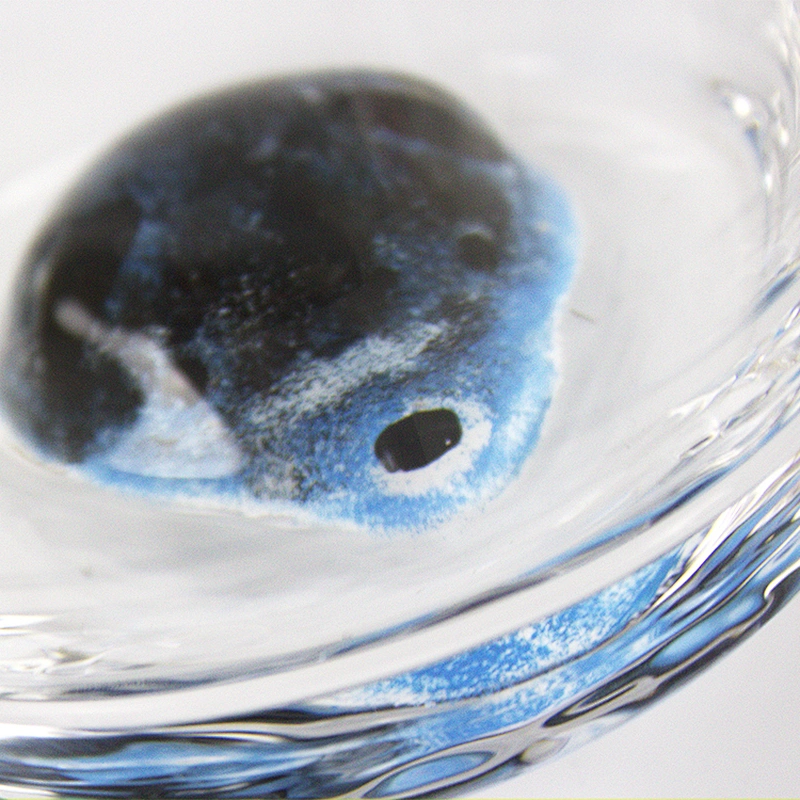 Factory Direct Sale Blue Bear Animal Head Type Glass Red Glass Whisky Wine Drinking Water Cup