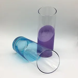 colored straight shape classical   slant glass vase
