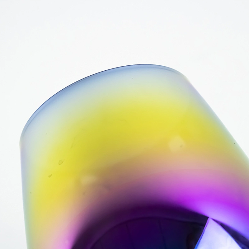 Nvel Design Glassware  Electro Plating Rainbow wine Glass Cup