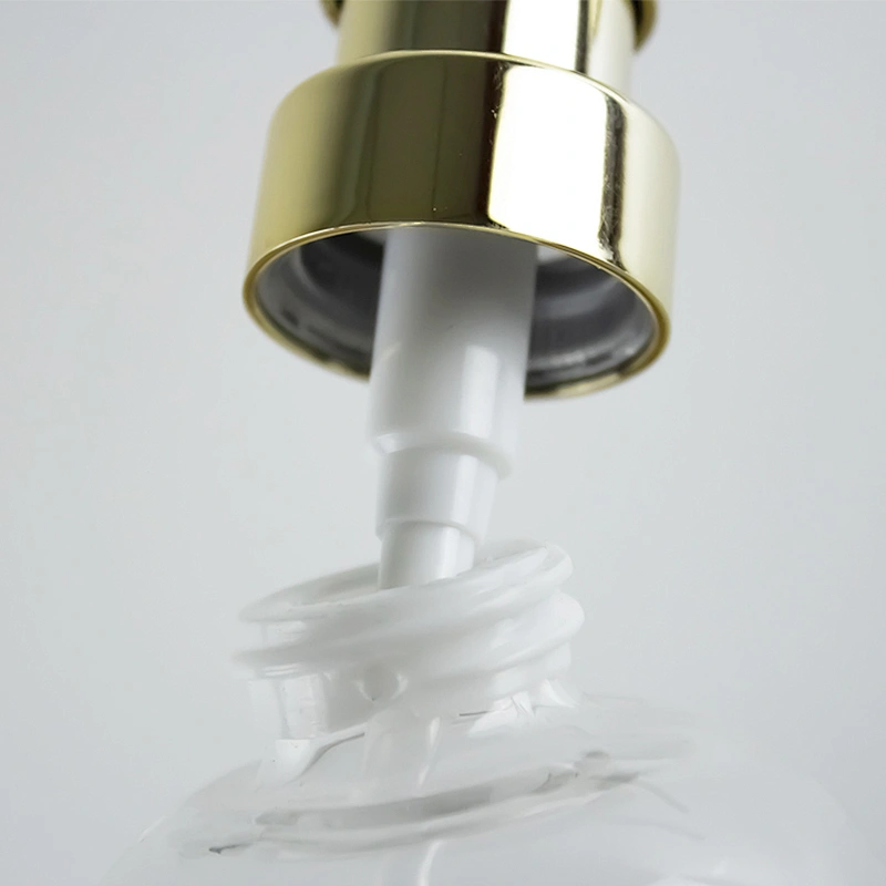 350ml Transparent Shampoo Pump Glass Wash Bath Bottles