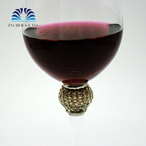2019 New Diamond Phnom Penh Silver Edge Red Wine Glass Cup