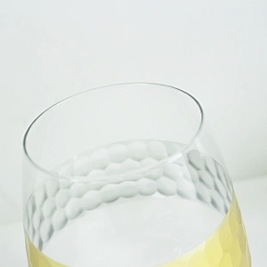 Honeycomb pattern glasses Luxury Wedding Gold Foil crystal Wine Glass cup,crystal drink Glass