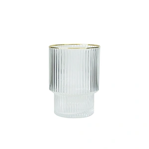 400ml Lead-free High-grade Household Vertical Stripes Phnom Penh Whiskey Wine Glass