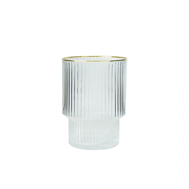 400ml Lead-free High-grade Household Vertical Stripes Phnom Penh Whiskey Wine Glass