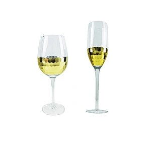 China Shanxi High Quality AD Lead-free Red Champagne Wine Goblet Glass Set