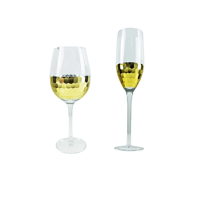 China Shanxi High Quality AD Lead-free Red Champagne Wine Goblet Glass Set