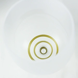 Gold Ctripes Frosted Wine Glass Of  Goblet