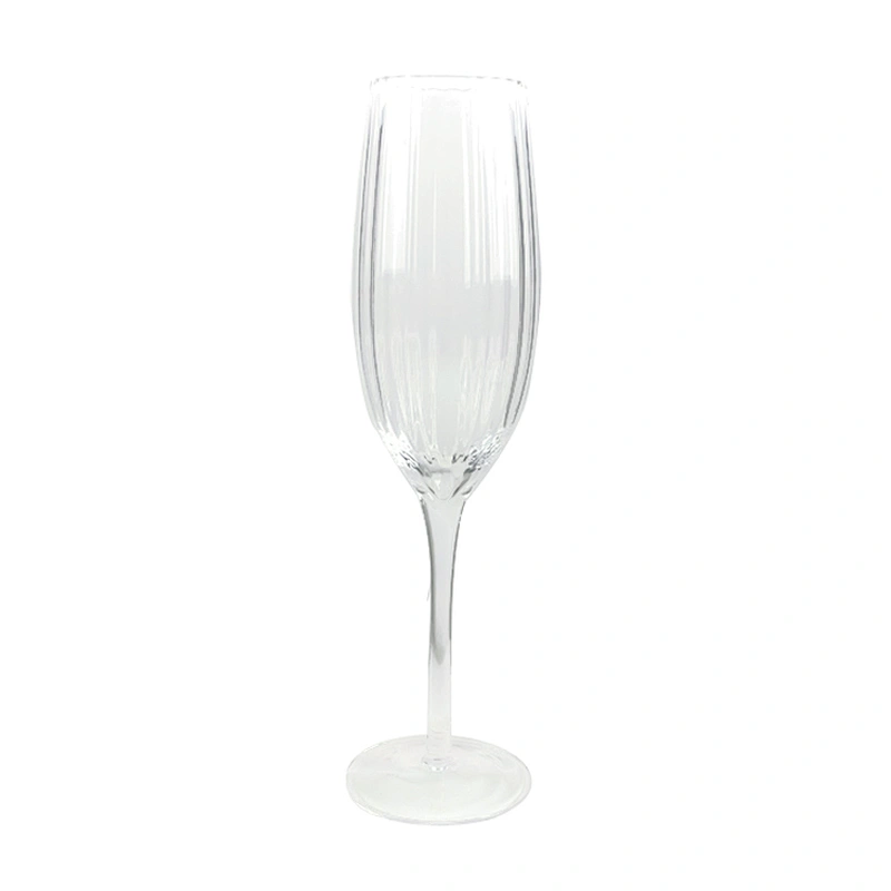 Banquete Vertical Ridge Champagne Wine Glass Stemware