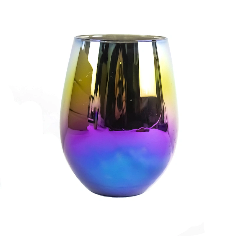 Nvel Design Glassware  Electro Plating Rainbow wine Glass Cup
