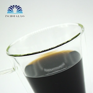 INCHOI Coffee or tea mugs Double wall Glassware 12 ozbellagio tumbler with handle glass cup
