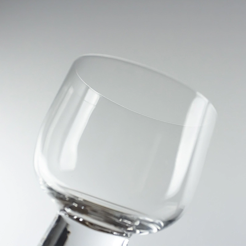 Manual Customization Bottomless Transparent Red Liquor Goblet Wine Glass Cup
