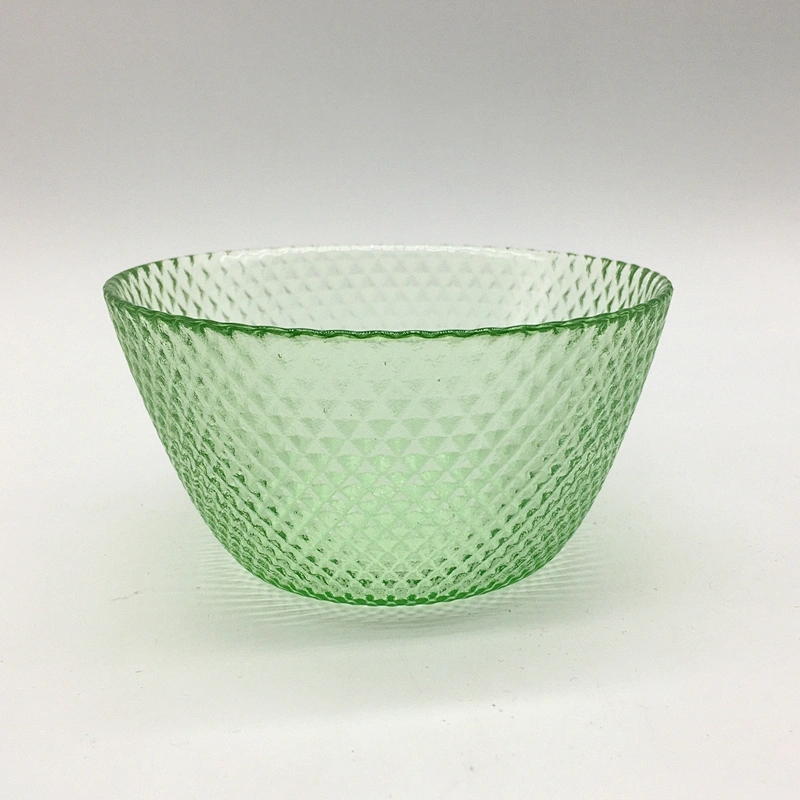 factory wholesale solid color glass salad/ice cream bowl for family